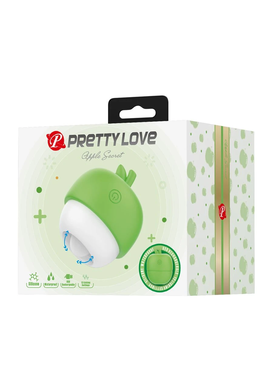 Клиторальный стимулятор - Pretty Love Apple Secret Green, 12 licking settings LyBaile (386468541)
