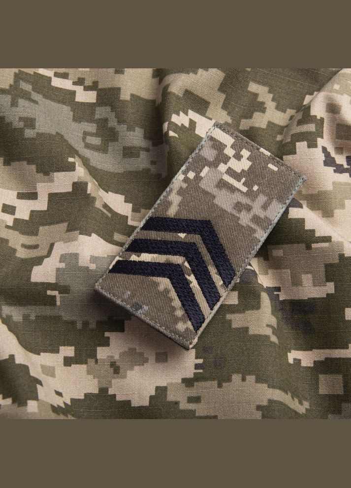 Шеврон на липучке погон звания Сержант ВСУ 5х10 см IDEIA (275870867)