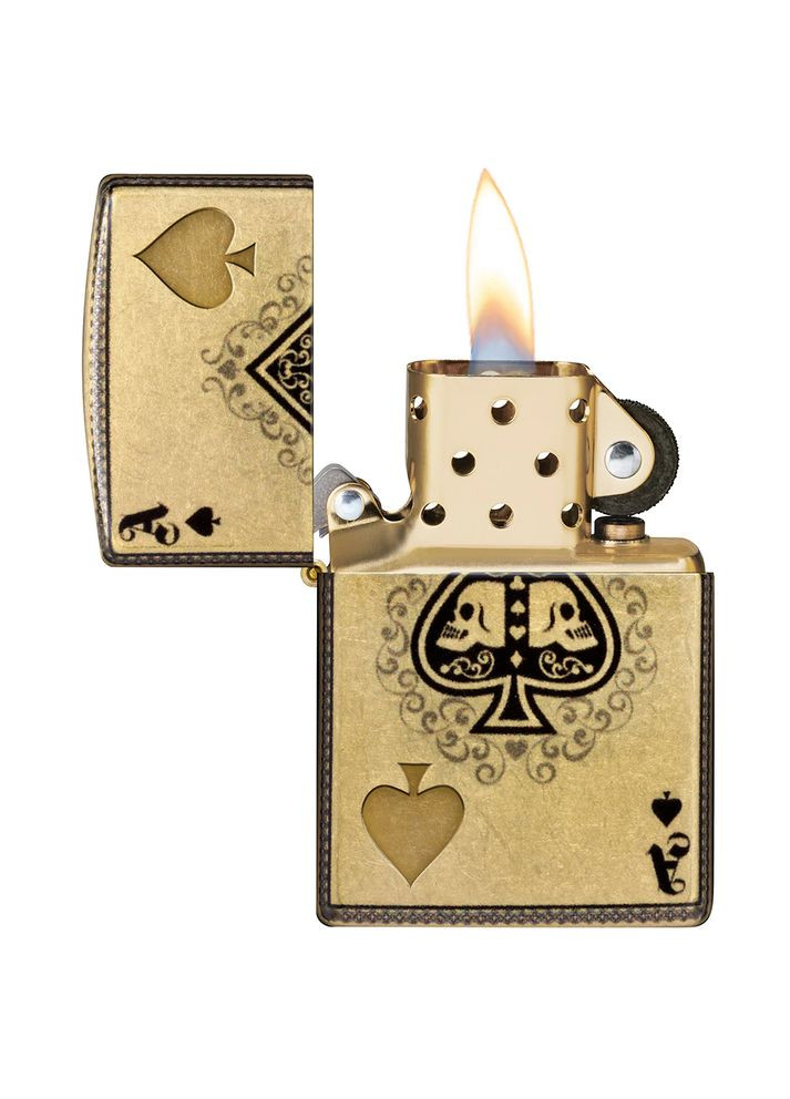 Запальничка 46388 Ace of Skulls Design Zippo (325476351)