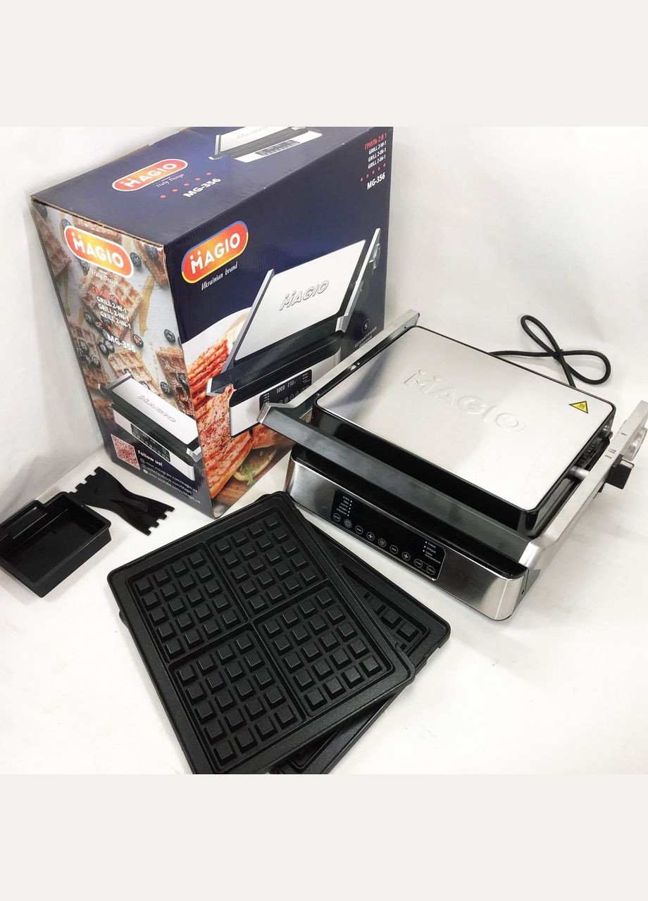 Гриль-барбекю электрический MG-356, Настольный гриль для гамбургеров Прижимная электробутербродница Magio (364664053)