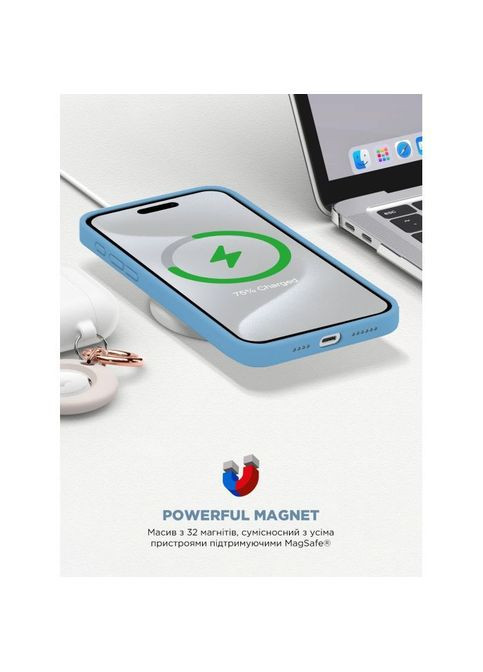 Чехол для мобильного телефона (ARM77008) ArmorStandart ICON2 MagSafe Apple iPhone 15 Pro Light Blue (326591172)
