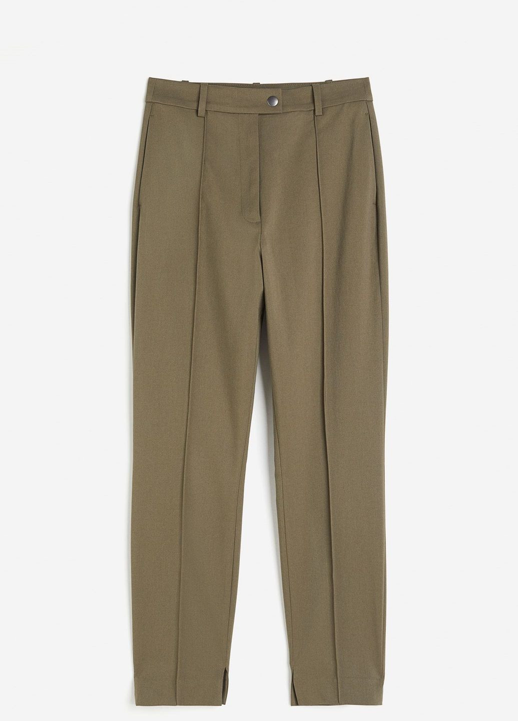 Темно-зеленые классические демисезонные брюки H&M