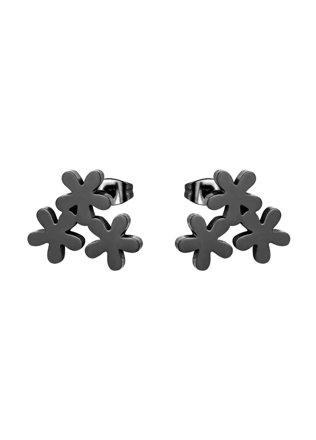 Серьги цветы из нержавеющей медицинской стали с эмалью ES-191 No Brand (299330527)