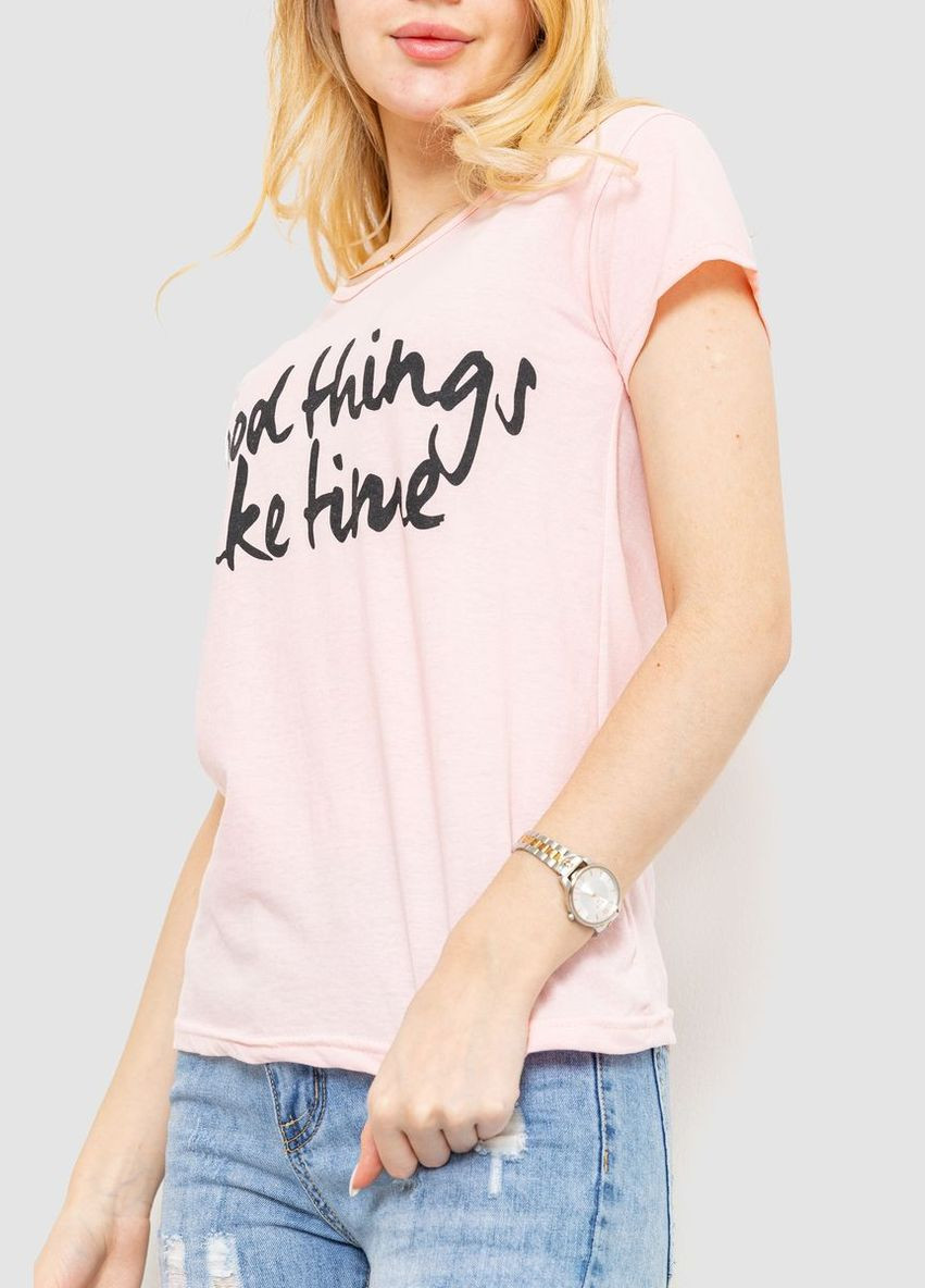 Футболка жіноча з принтом, колір білий, Ager - (279537468)