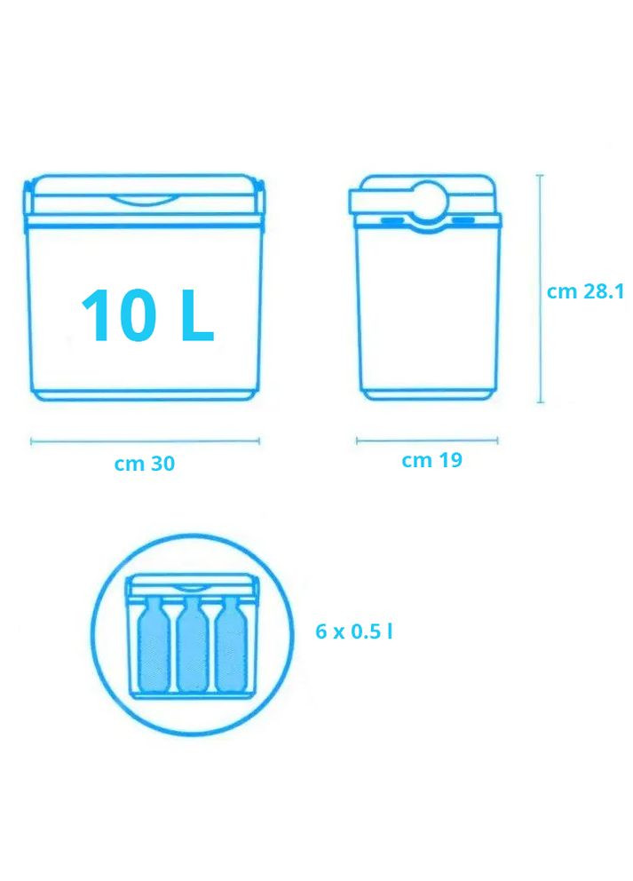 Ізотермічний контейнер Adriatic 10 л фіолетовий термобокс для їжі та напоїв термос для пікніка ProDobro (367267774)