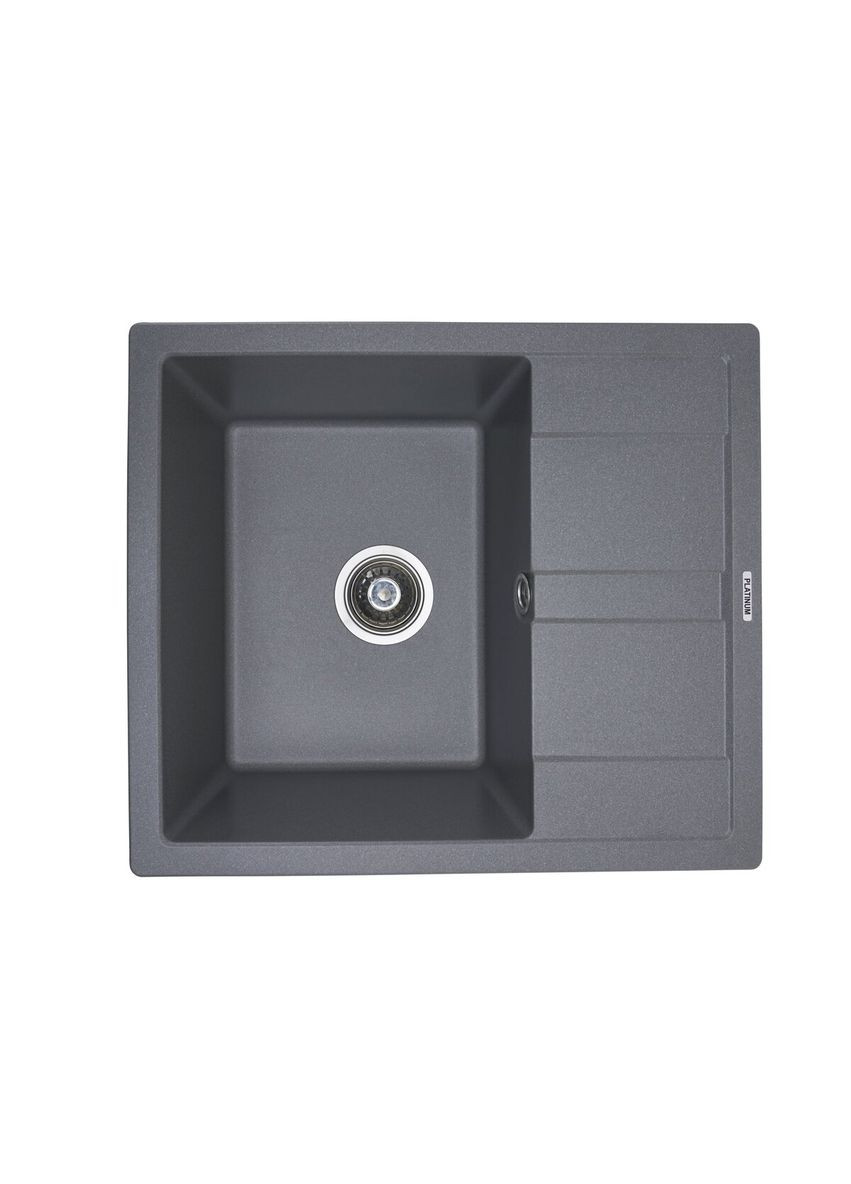 Гранітна мийка для кухні 5851 ARIA матова мусон Platinum (336937529)