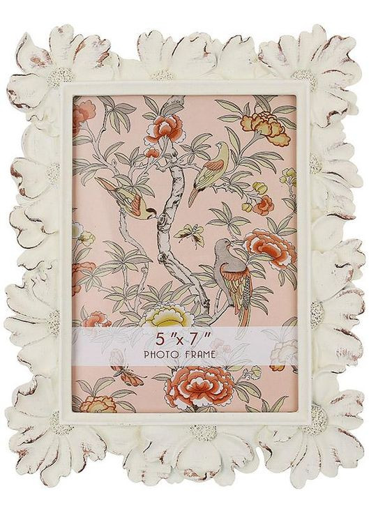 Фоторамка Montacute Flowers для фото 13х18 см белый антик декор для дома и офиса украшение интерьера BonaDi (368990860)