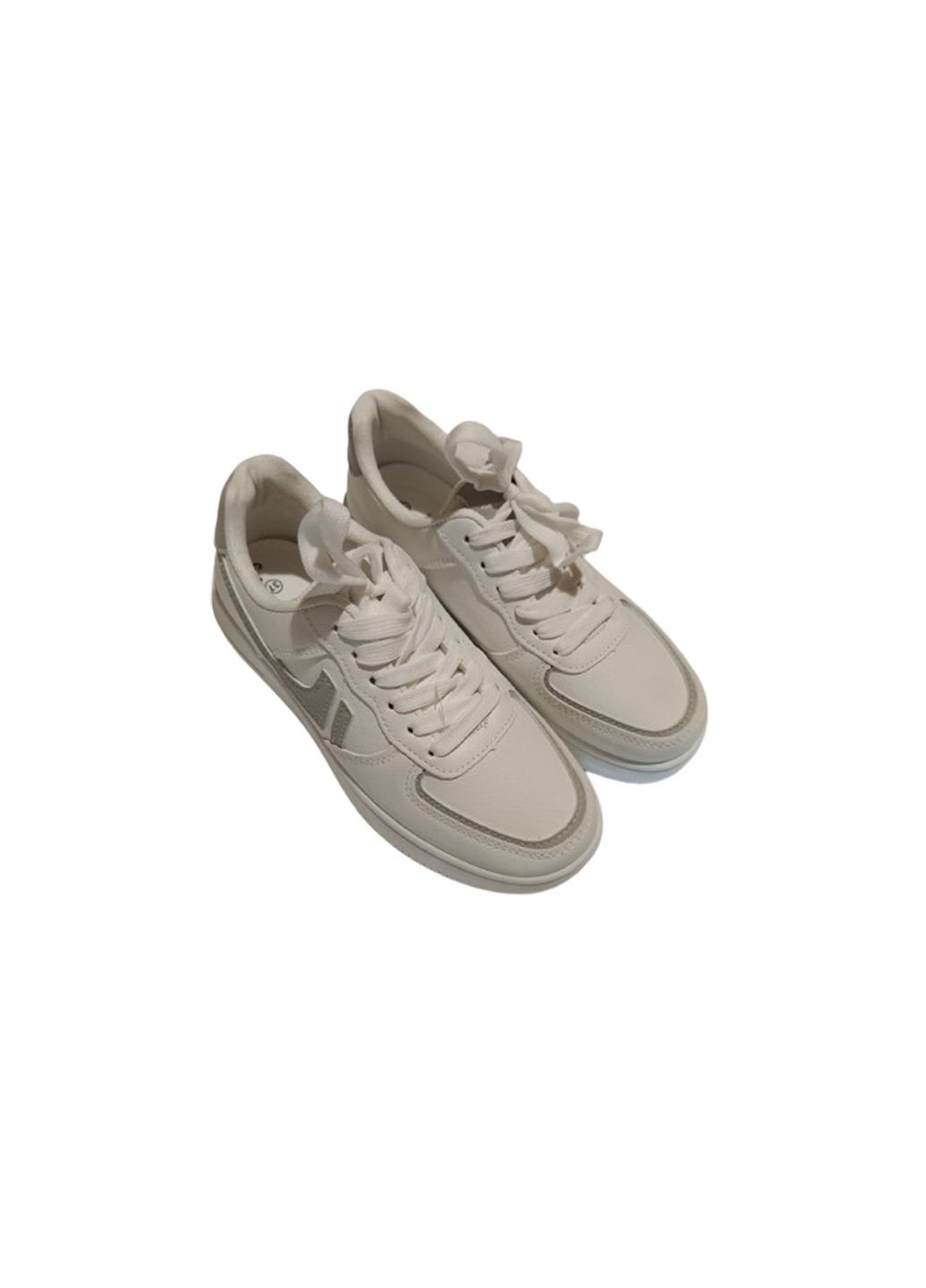 Жіночі білі кросівки на шнурівці розмір No Brand білі (307358991)