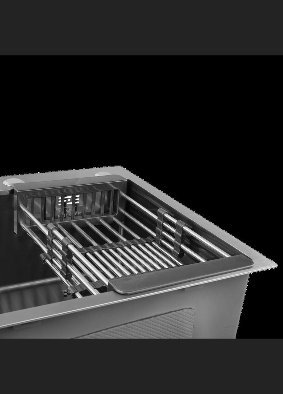 Комплект кухонної мийки KRP Schwarze - 5050HM PVD Kroner (336937034)