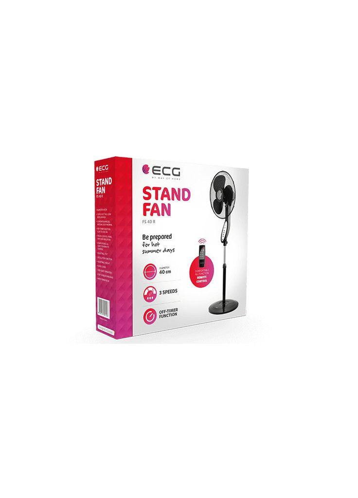 Вентилятор напольный EСG FS-40-R 50 Вт ECG (364764412)