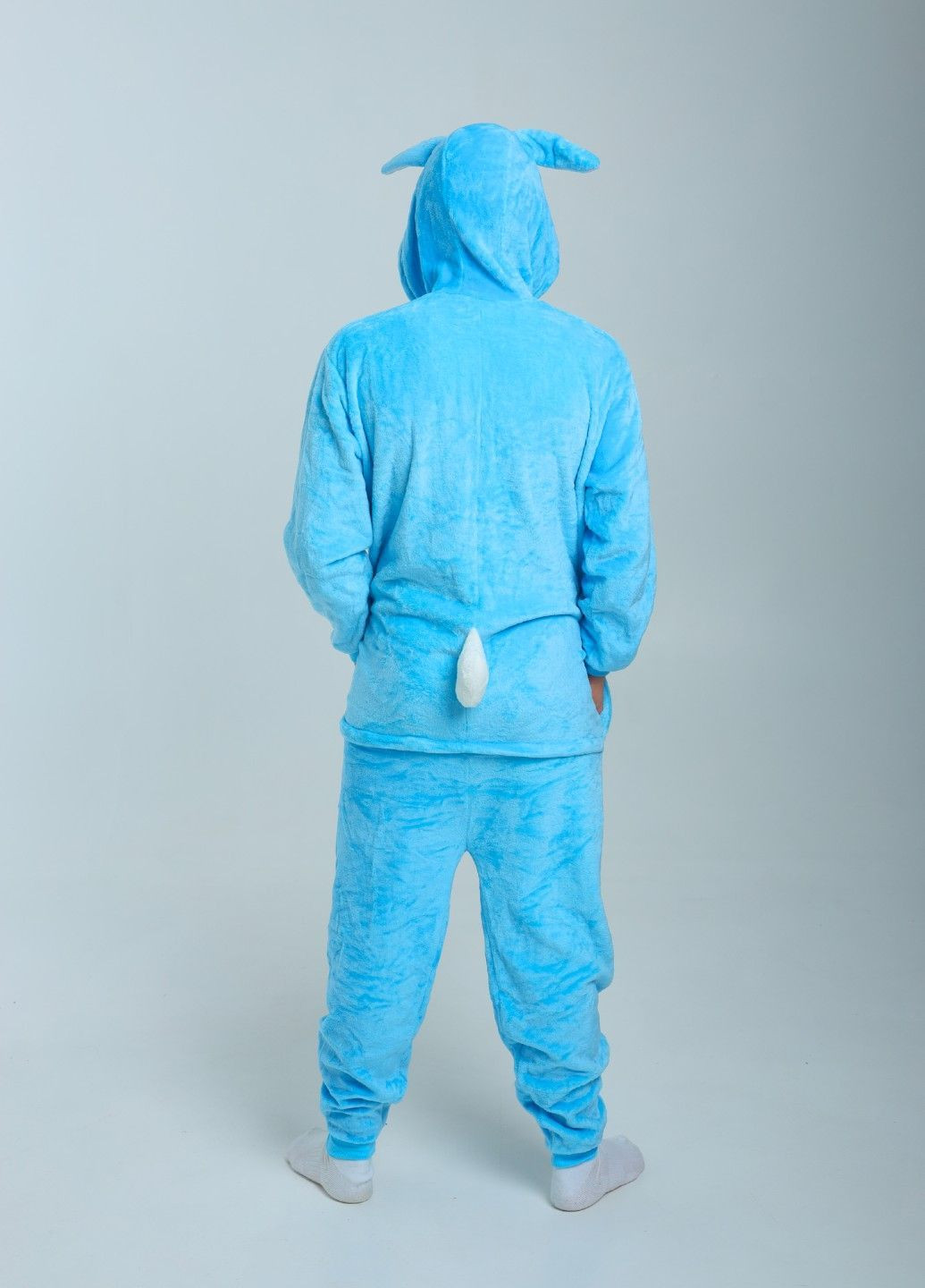 Кигуруми пижама Заяц мужская голубая плюшевая Lalapka (369137964)