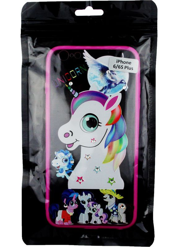 Чехолнакладка TPU Сartoon Network Case IPhone 6 Plus/6S Plus Pink Unicorn Toto (301779738)