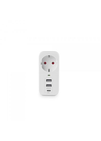 Сетевой адаптер ONCORD с/с 1п 2.4A 2USB+USB-C White Videx (361066911)