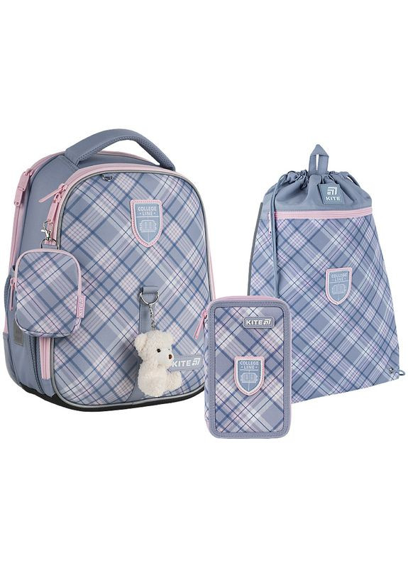 Набір рюкзак + пенал + сумка для взуття SET_K25-555S-6 College Line Girl Kite (367990752)