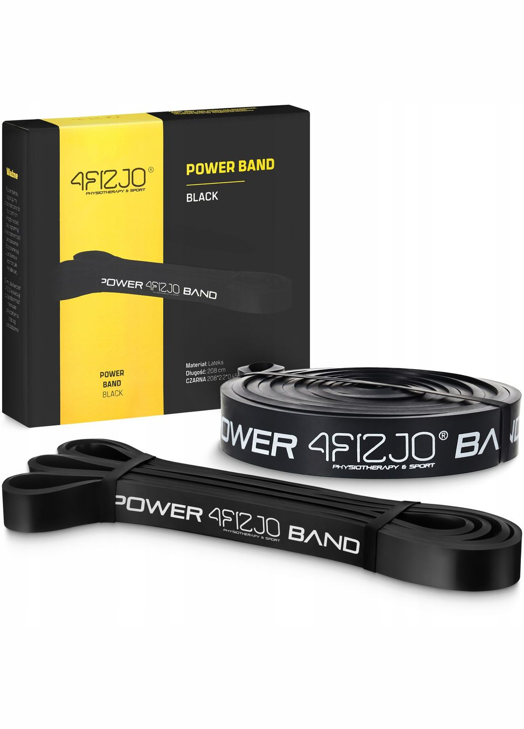 Эспандер-петля Power Band 22 мм 12-17 кг резина для фитнеса и спорта Black () 4FIZJO P-5907222931066 (340459215)
