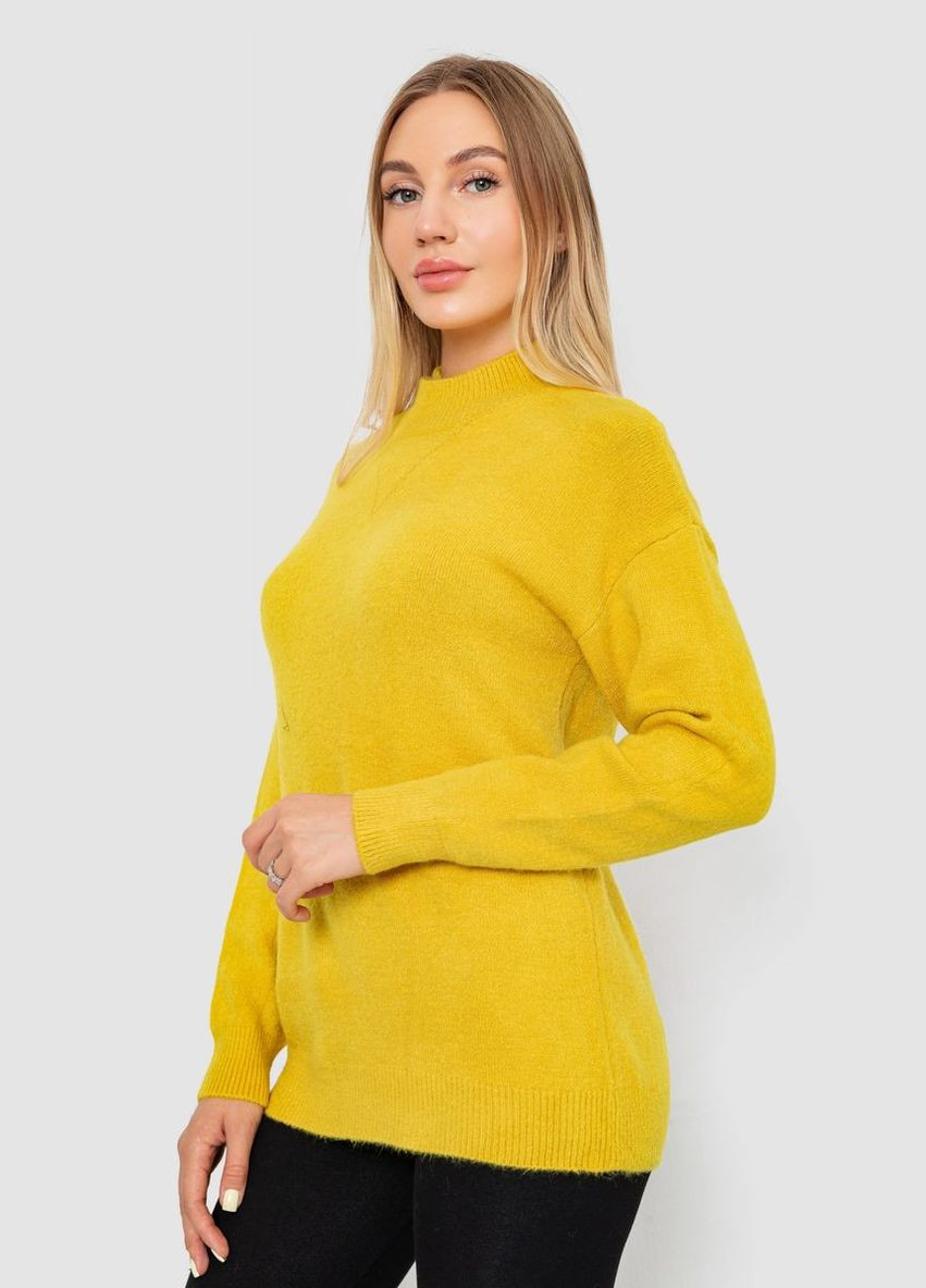 Горчичный свитер женский шерстяной,, 244r0390 Ager