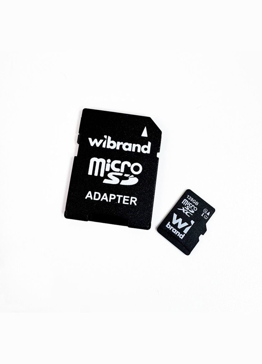 Карта памяти microSDXC (UHS-1) 128Gb class 10 (adapter SD) (WICDHU1/128GB-A) Wibrand (324066962)