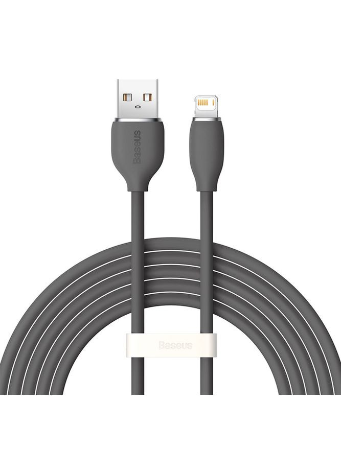 Кабель Lightning Jelly Liquid Silica Gel 2.4A/2m Black Baseus (301471978)