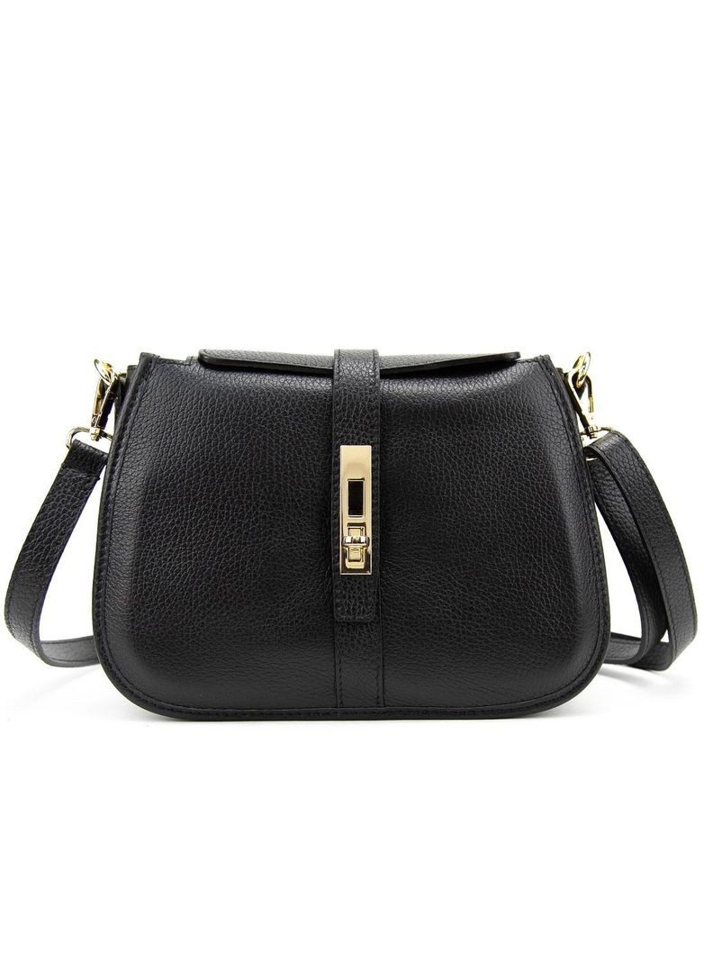 Сумка жіноча на плече кросбоді з натуральної шкіри флотар на застібці з ручкою повсякденна RoyalBag F-IT-9891 (362379462)