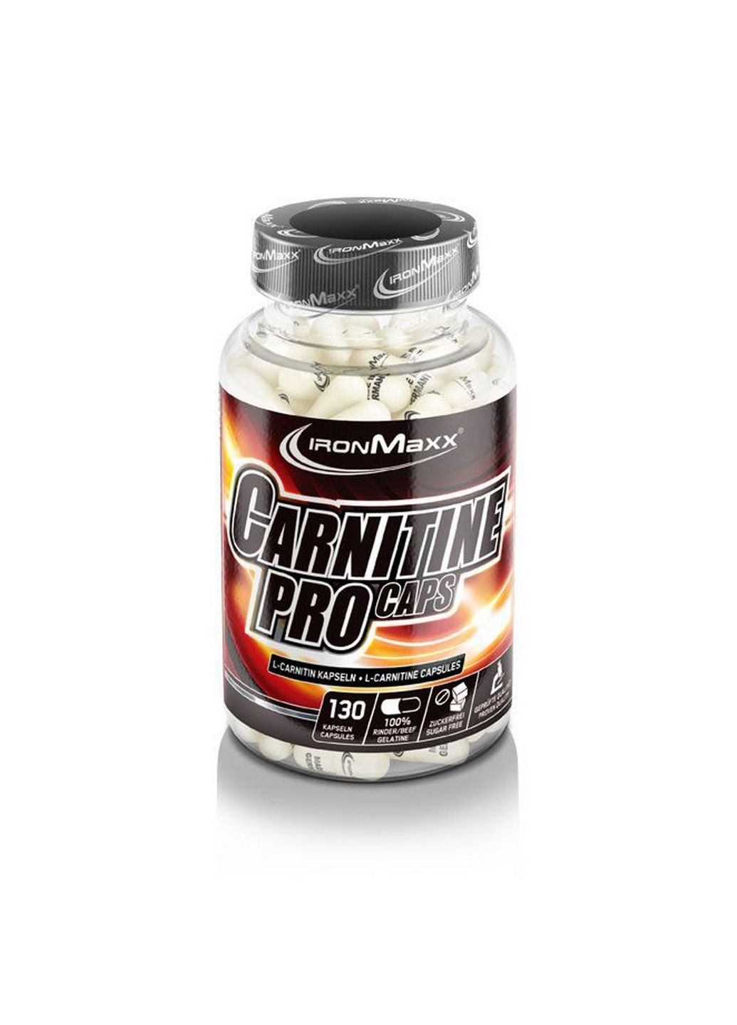 Жироспалювач Carnitine Pro, 130 капсул Ironmaxx (293480043)