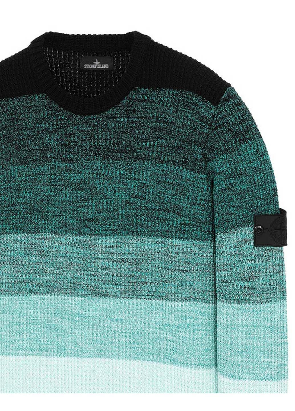 Синій демісезонний светр 507a4 shadow project crew knitwear sweater blue Stone Island
