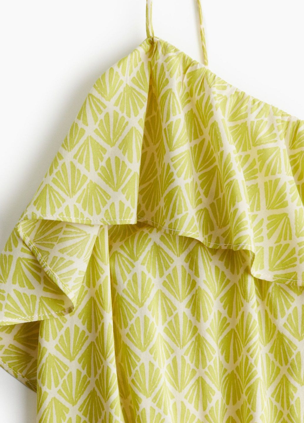 Жовтий кежуал сукня H&M з абстрактним візерунком