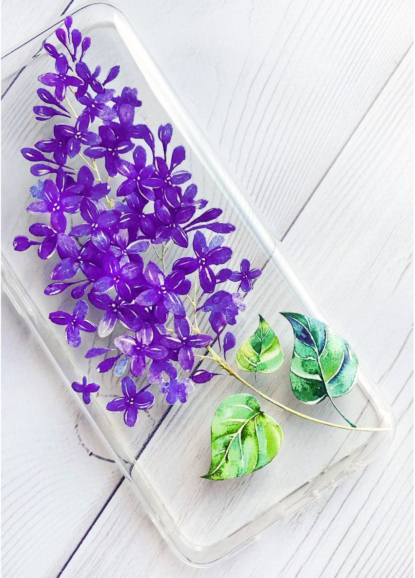 Прозорий чохол на Samsung Galaxy A35 5G (A356):: Гілочка бузку (принт 280) CASE CONTROL (360667868)