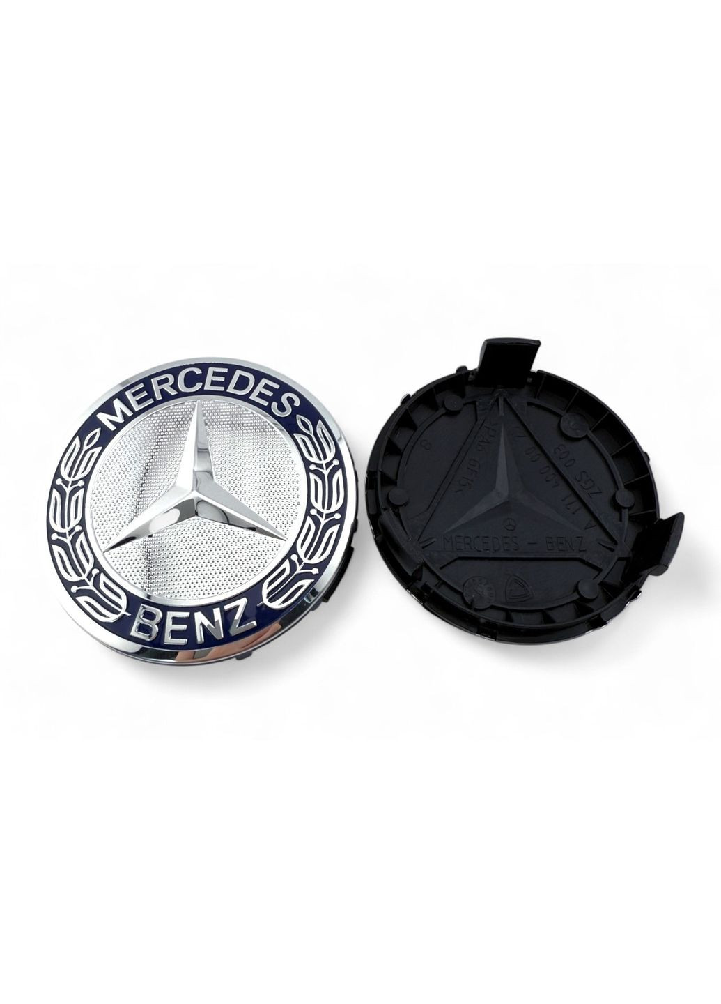 Колпачок в диски Мерседес заглушка для дисков Mercedes 75/68 мм. Синий колосок (1 шт.) Mercedes-Benz (354698354)