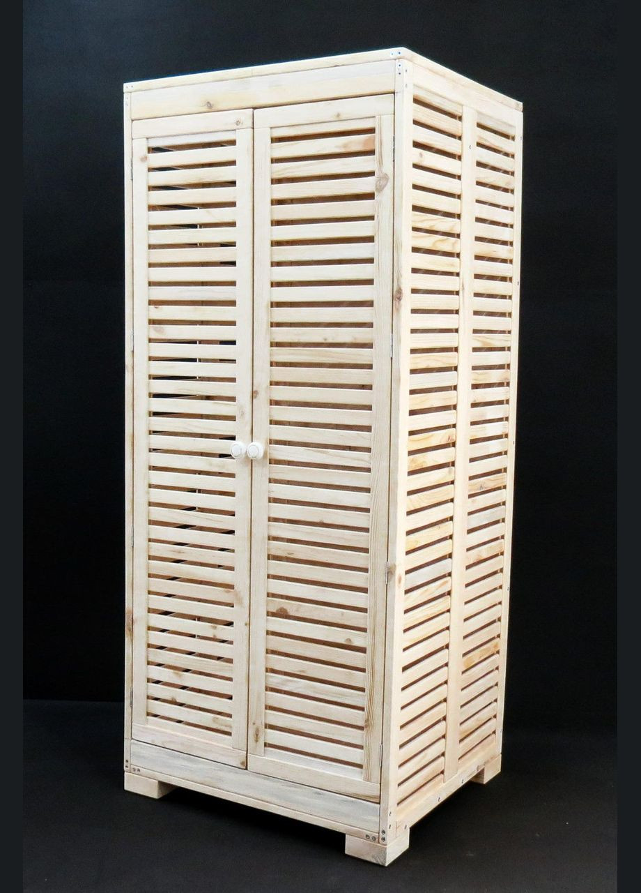 Шкаф для белья из дерева Дубровник бланже (ШЖЛ-000101) No Brand (328082191)