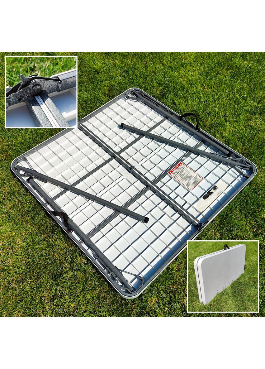 Комплект пикниковой мебели, складной стол 86×86 см и 4 стула, HDPE Iki yildiz (366643852)