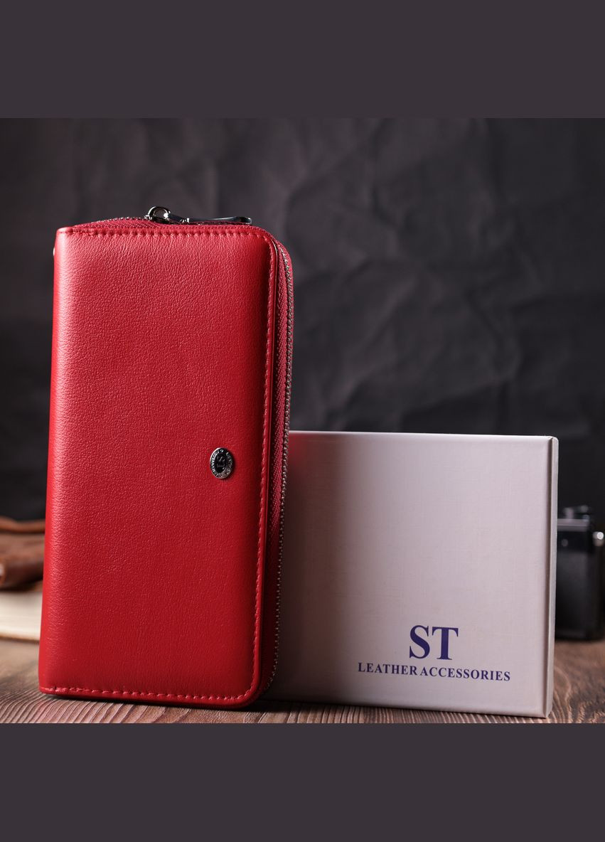 Стильний гаманець-клатч для жінок на одне відділення з натуральної шкіри 22561 st leather (331907522)