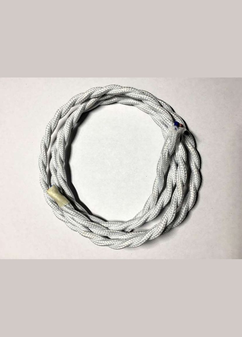 AMP кабель текстильный свитый 2x0.75 white Levistella (282843634)