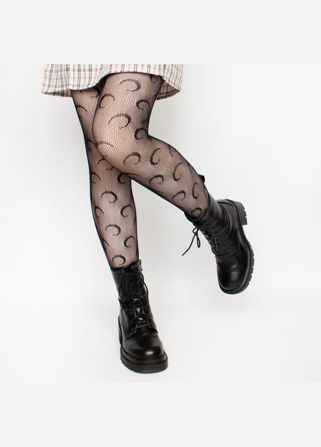 Колготки набор двух цветов фэнтези сетка кружевные капронки рисунок полумесяц fairycore one size женские принт луна прочные No Brand (328451133)