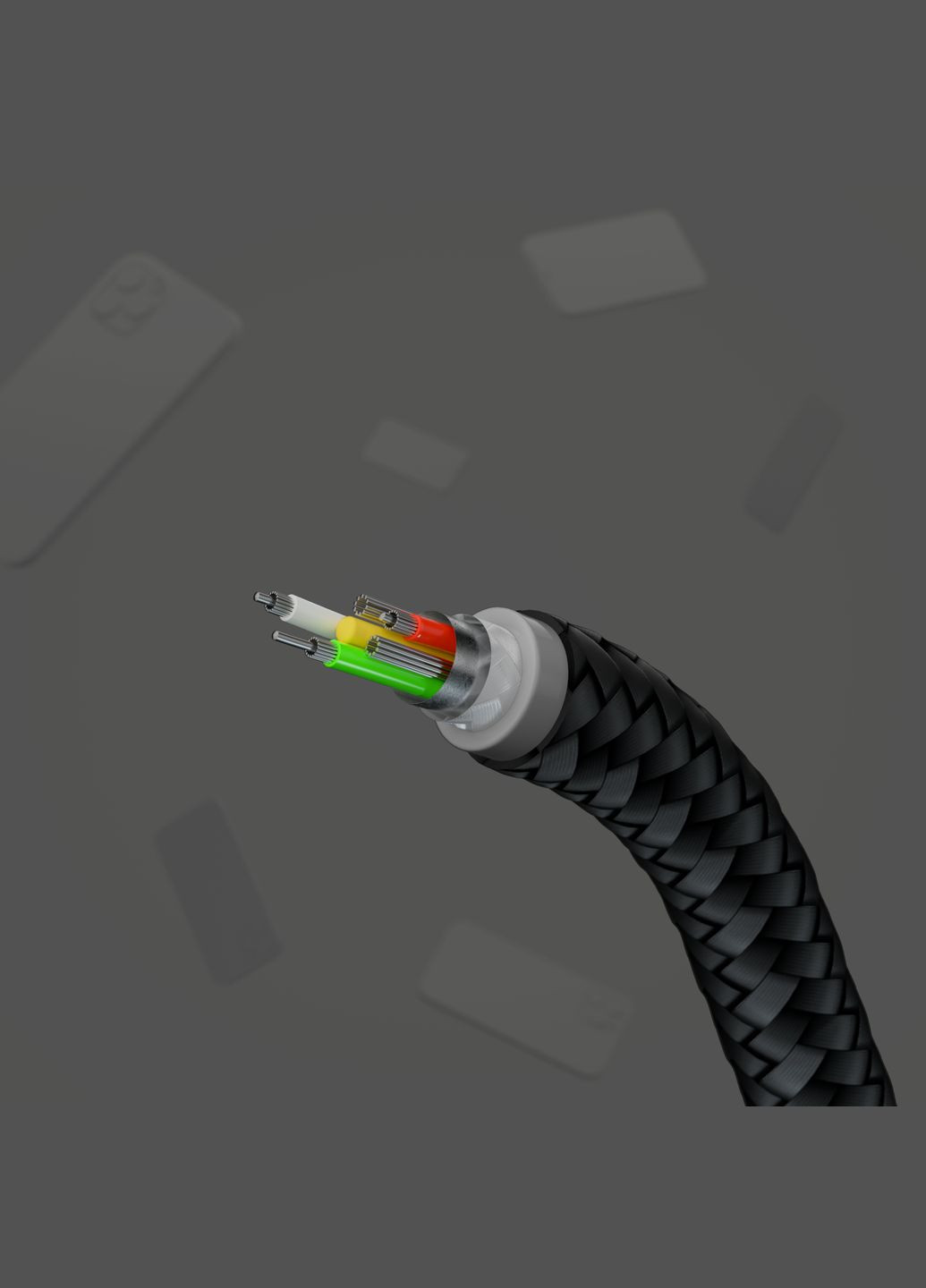 Кабель USB-С - Lightning, BRAIDED SILICONE, 1m, black Belkin (331605253)