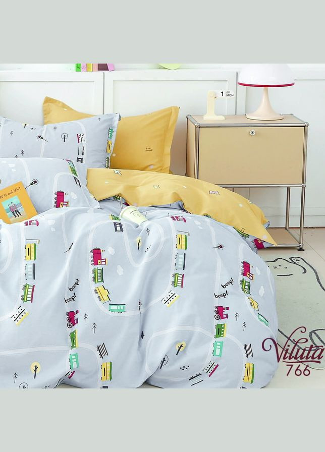 Комплект постільної білизни підлітковий сатин Viluta 7662 (342725686)