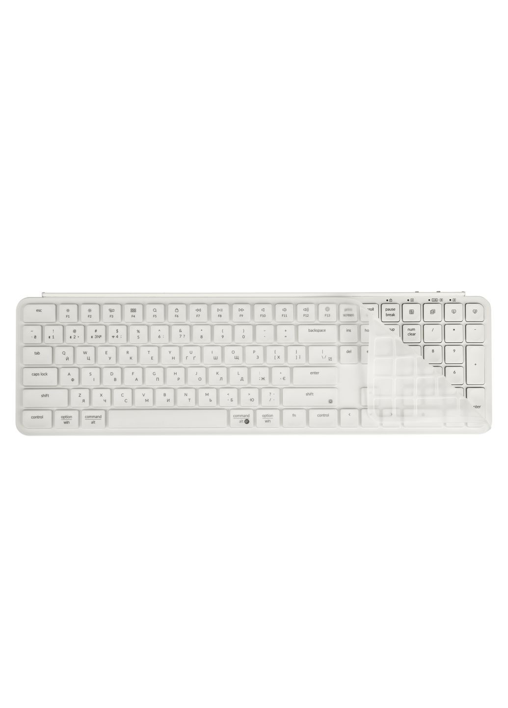 Клавіатура мембрана B6P-K8-UA B6 Pro, USB/WL/BT, ivory white Keychron (365731101)