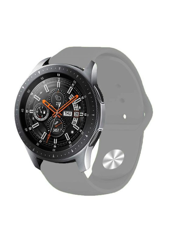 Силіконовий ремінець для Samsung Galaxy Watch 46mm/Watch 3 45mm/Gear S3 Classic/Gear S3 Frontier Gray (706320) BeCover (341487765)