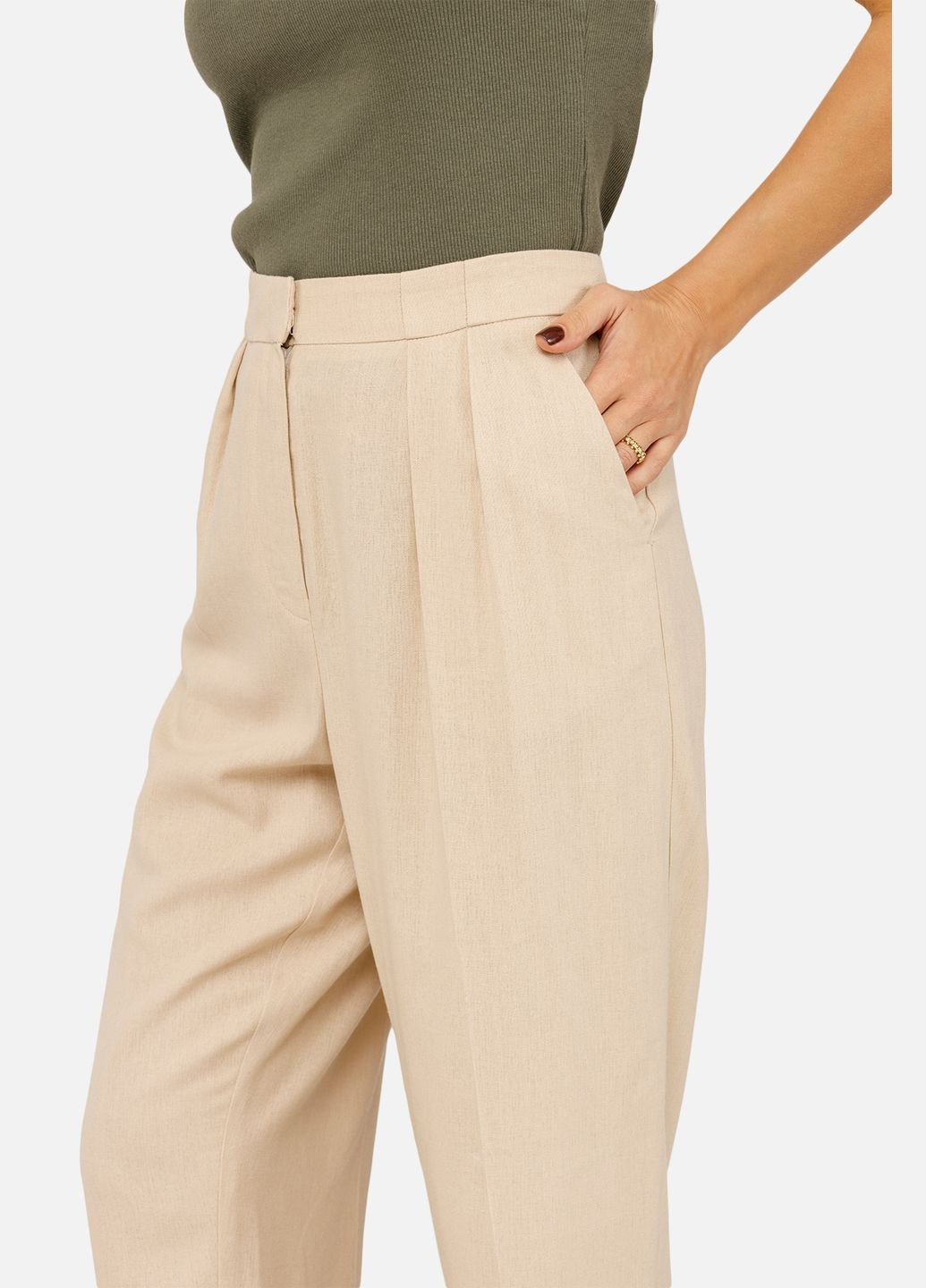 Жіночі завужені шани колір бежевий ЦБ-00252505 Yuki (306712963)