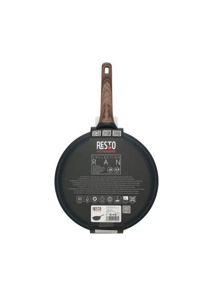 Сковорода (93911) RESTO Ran чорна 28 см (370017208)