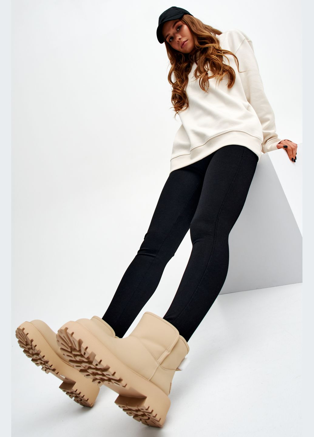 Угги, цвет бежевый Estro (325814974)