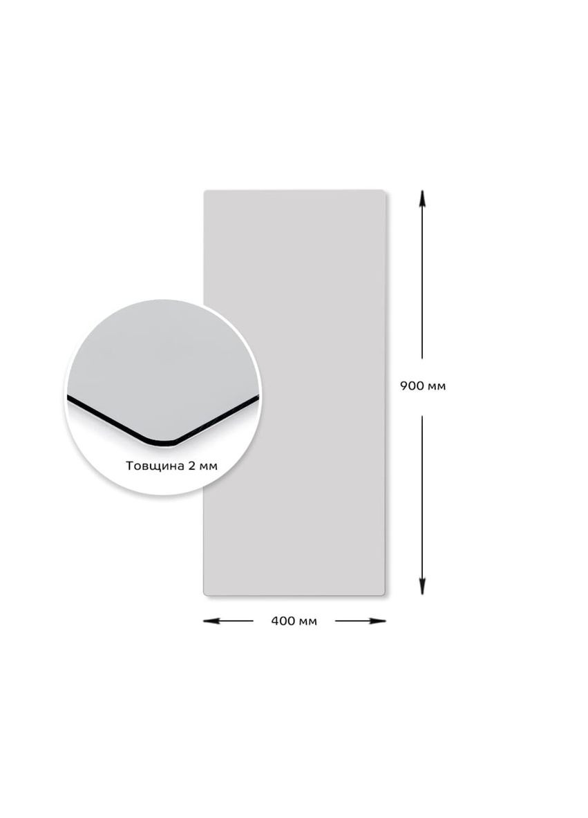 Дзеркало акрилове самоклеюче 400*900мм*2мм SW-00001596 Sticker Wall (370793050)