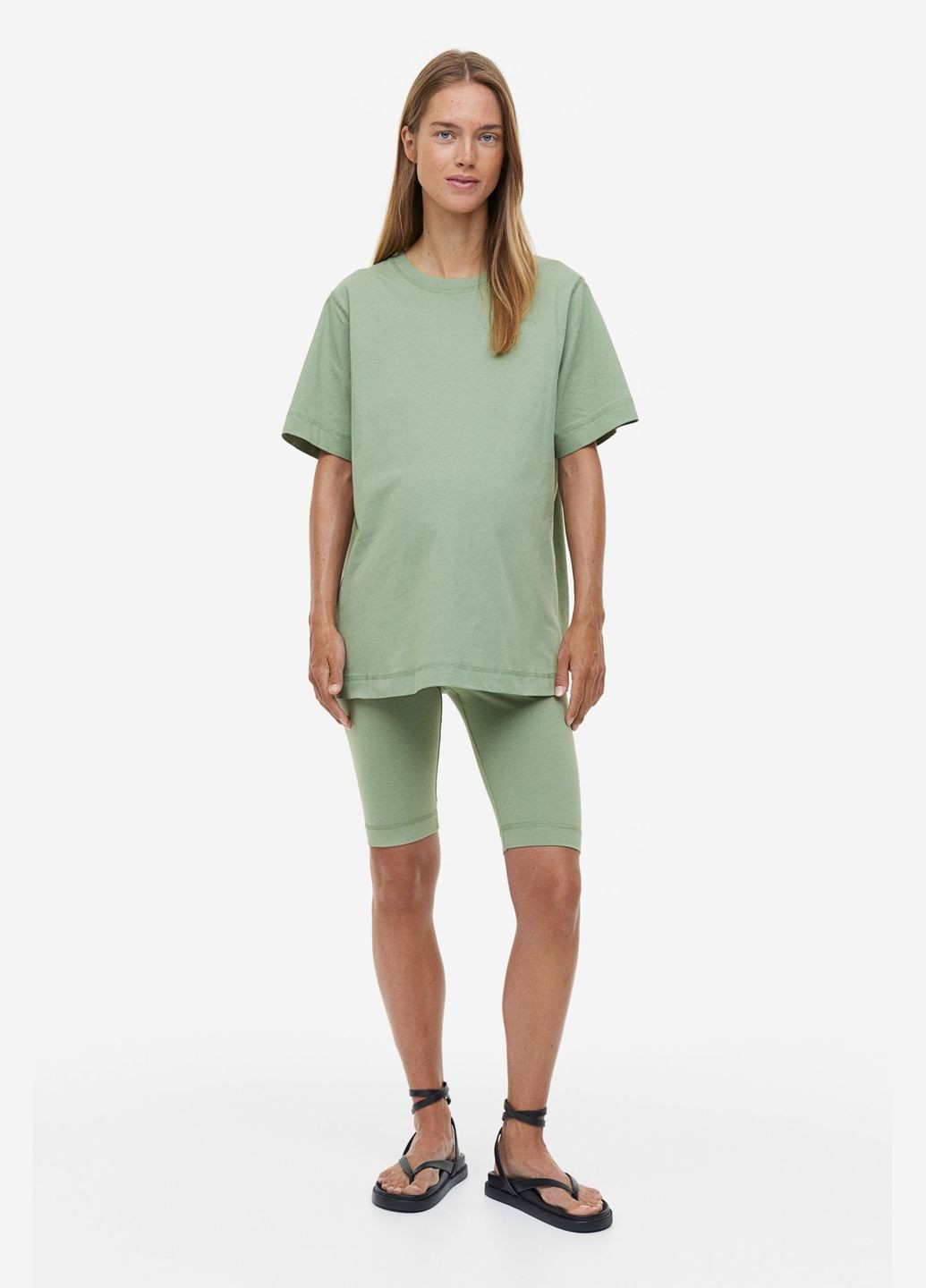Фісташкова літня футболка для вагітних H&M