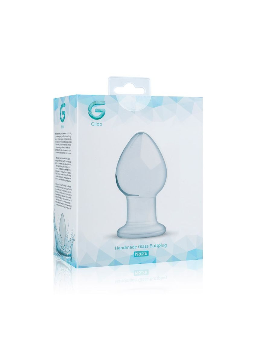 Скляна анальна пробка Glass Buttplug No. 26 Gildo (297587309)