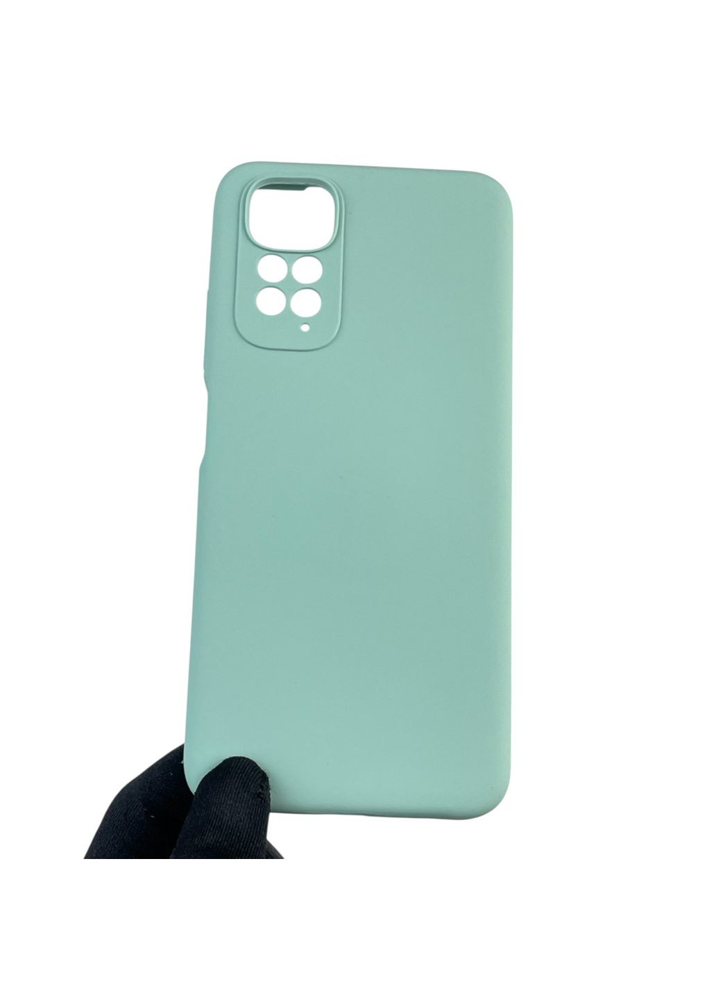 Чехол для Redmi Note 11 4G силиконовый с микрофиброй нескользящий на сяоми редми нот 11 4г бирюзовый Xiaomi (366389715)