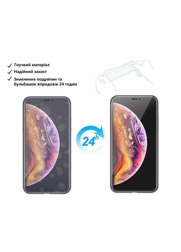 Гідрогелева 3D-плівка PRO для Apple iPhone 16 PLUS — удароміцна, повний захист екрану, глянцева Proove (337348237)