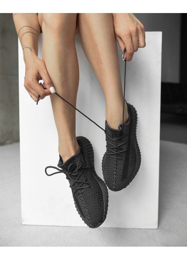 Жіночі кросівки Yeezy grafit No Brand графітові літо (367583043)