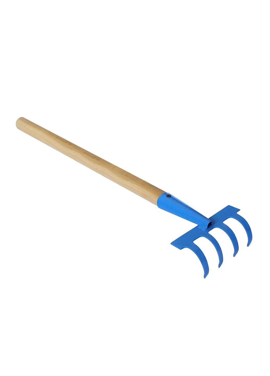 Мини-грабли с 4 зубьями и деревянной ручкой 42 см Господар (327366480)