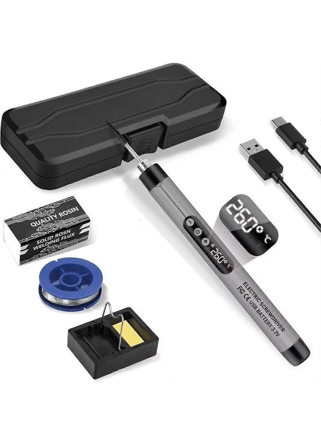 Аккумуляторный паяльник M003 USB 8W + 1 жало No Brand (331639866)