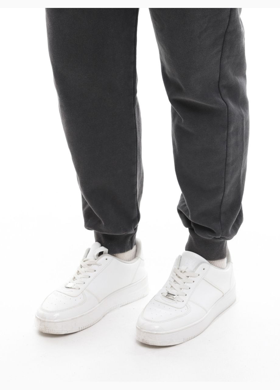 Спортивні штани жіночі чорні з варкою тринитка MDG Джогери (302879197)