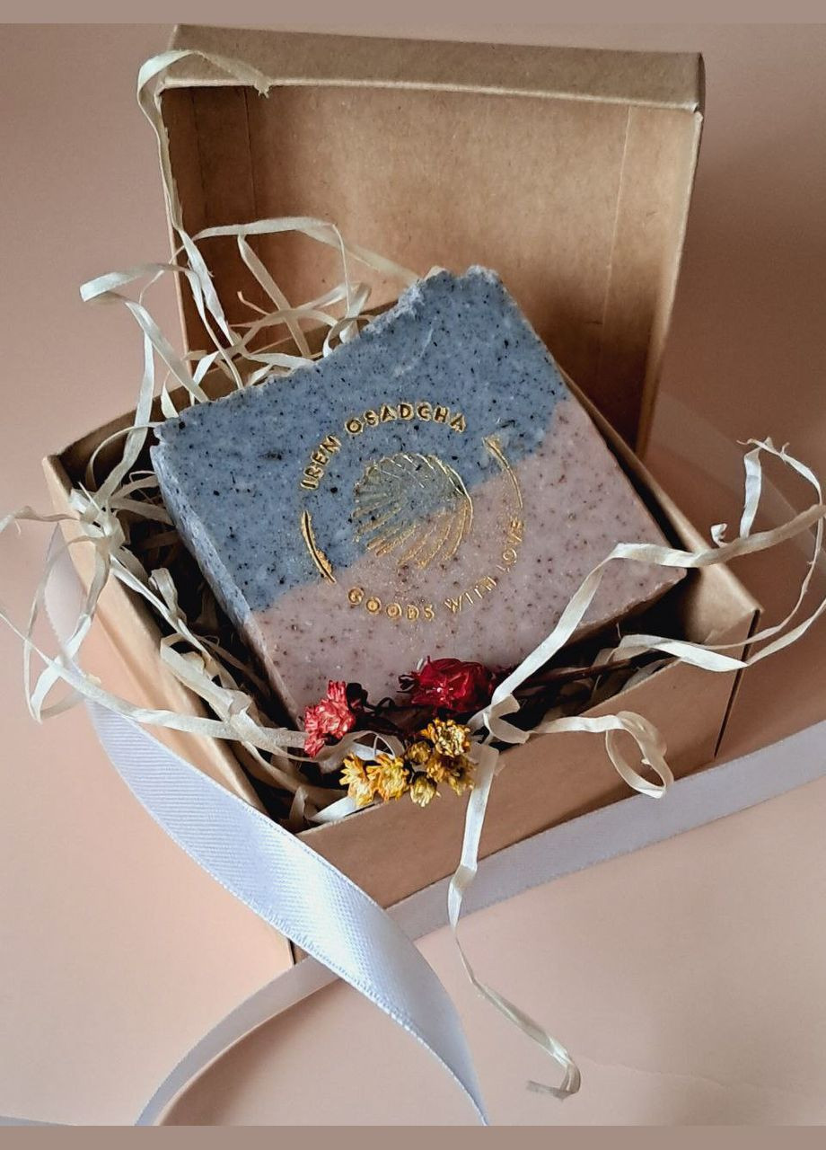ЕКО мило: чорна і рожева глини з ароматом лемонграсу у подарунковій коробці BeautlyMaysternya (293246819)